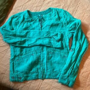 NWOT Michael Stars linen jean jacket